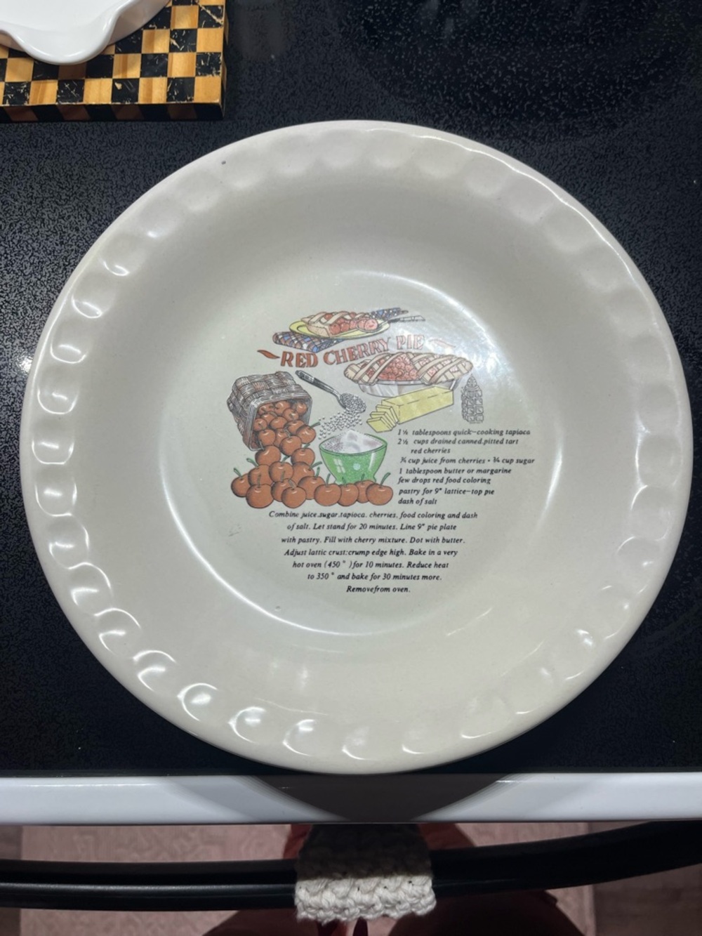 Cherry Pie Plate